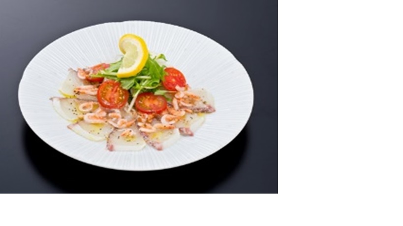 桜エビを散りばめた鯛のカルパッチョ の作り方 春満載料理 料理とゴルフ好きの料理長のブログ