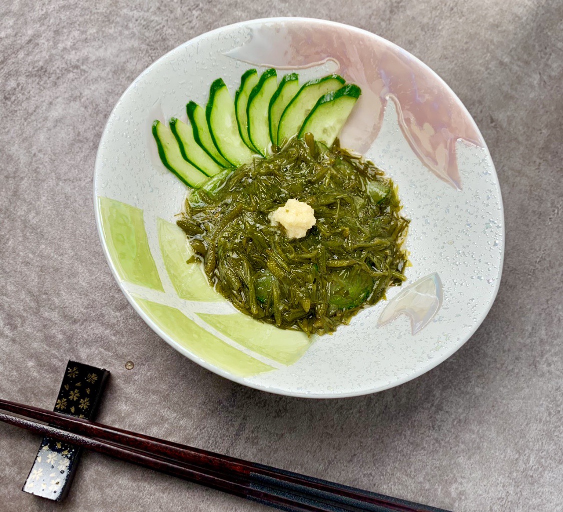 海藻料理 ながもの三倍酢掛けのレシピ 秋田名物 料理とゴルフ好きの料理長のブログ