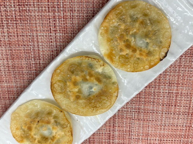 中華料理レシピ〖円盤ニラぎょうざ〗