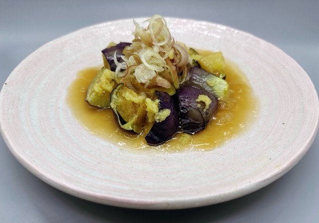 野菜料理レシピ〖水茄子の冷やし餡掛け〗